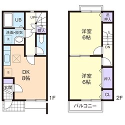 プラムヒル　Ｄの物件間取画像